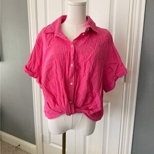 Universal Thread Fuchsia Button-Down Shirt